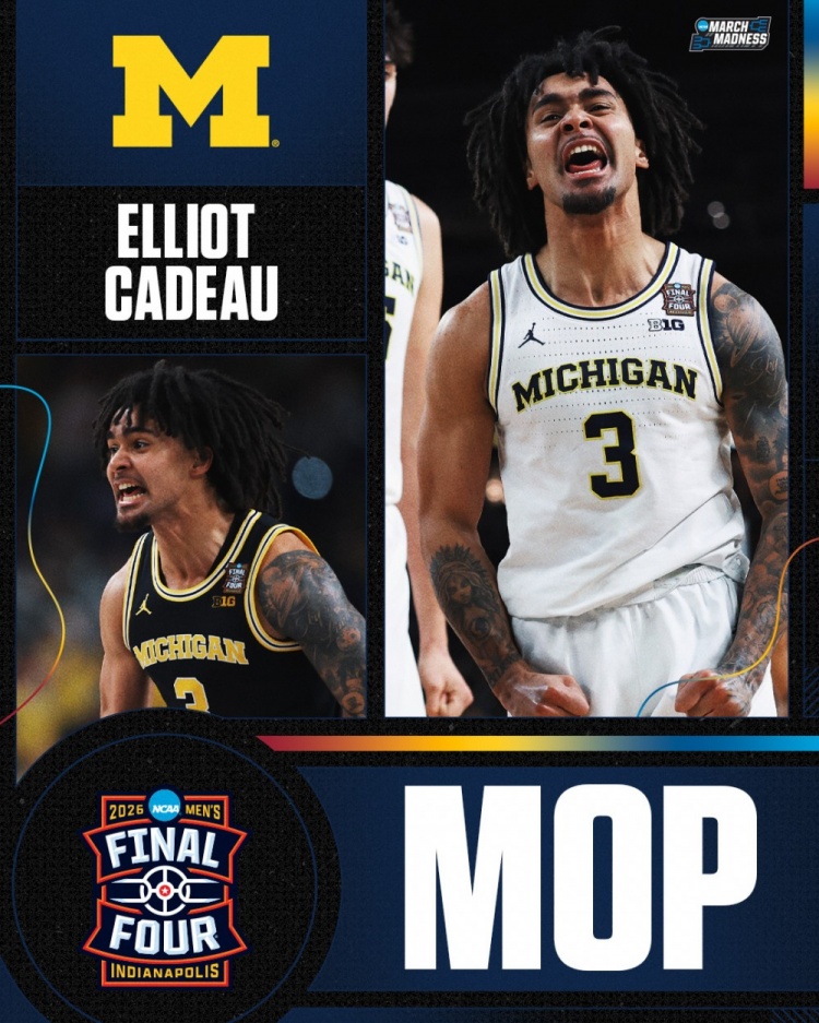 德甲买球-场均16分6助3断!密歇根州大后卫埃利奥特·卡多获得疯三MOP🔥